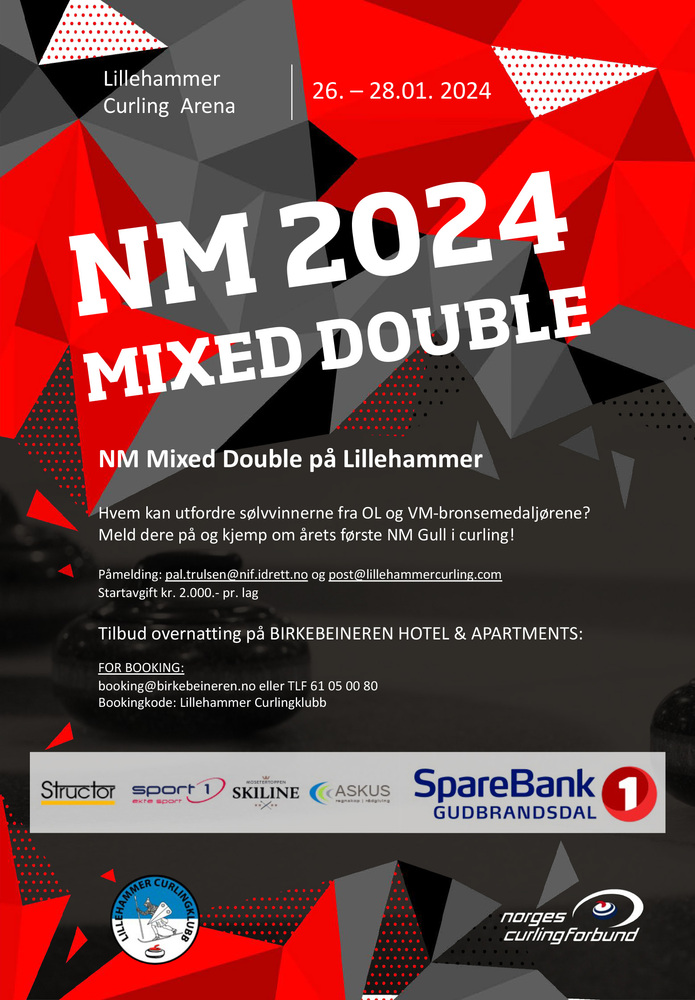Velkommen til NM Mixed Double på Lillehammer
